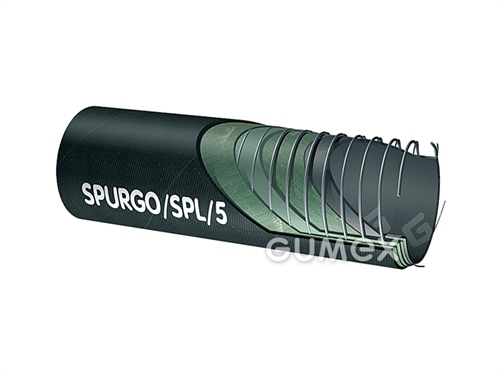 Olejová hadica pre mazut SPURGO/SPL/5-8334, 110/128mm, 5bar/-0,68bar, NBR/CR, -20°C/+90°C, čierna